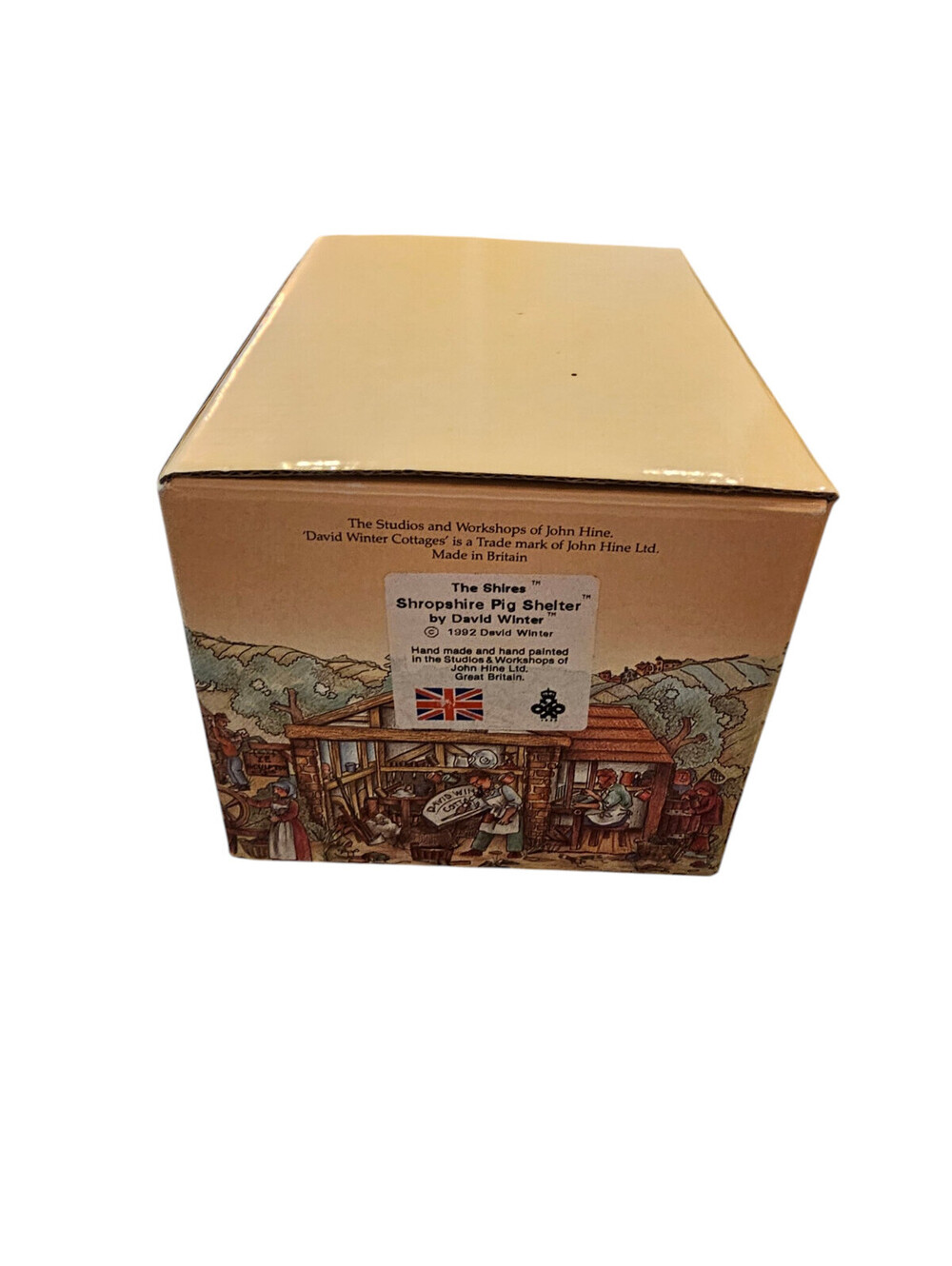 David Winter SHROPSHIRE PIG SHELTER BOX COA Collectible Figurine - Picture 6 of 6